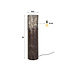 Vloerlamp Ø22 5 cilinder 90cm / Zwart bruin