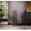 Floor lamp Ø25 weaver cylinder L / Black nickel