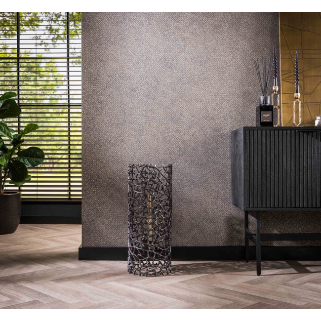 Lampadaire Ø25 cylindre weaver / Nickel noir