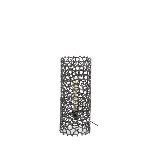 Vloerlamp Ø25 weaver cylinder / Zwart nikkel