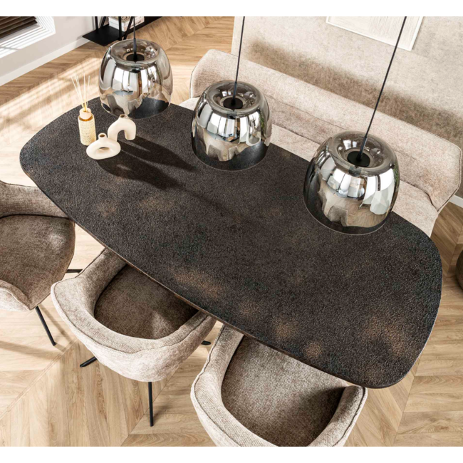 Hanging lamp 3L drift glass / Smoke gray glass