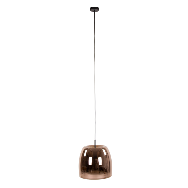 Pendant lamp 1L drift glass / Copper color glass
