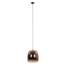 Hanglamp 1L drift glass / Copper color glas