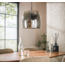 Hanglamp 1L drift glass / Smoke grey glas