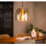 LioLights Hanglamp 1L drift glass / Amber color glas