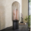Tafellamp smoke glas-geperforeerd staal / Artic zwart