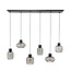 Hanglamp 3+3 mix metal / Charcoal