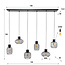 Hanglamp 3+3 mix metal / Charcoal