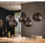 Hanglamp 5L strip multi shade / Zwart bruin