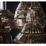 Hanglamp 5L strip multi shade / Zwart bruin