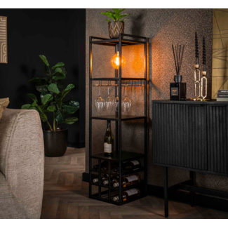 LioLights Wijnreklamp decorate / Charcoal