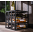 Wine rack lamp decorate / Charcoal