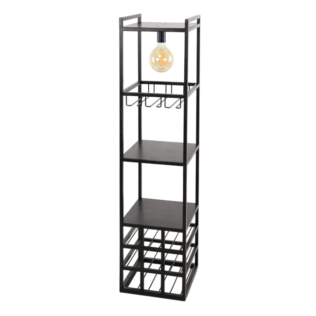 Wine rack lamp decorate / Charcoal