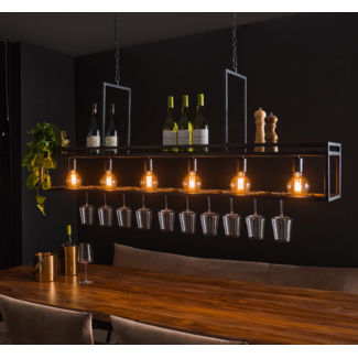 LioLights Hanglamp 6L decorate / Charcoal