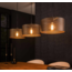 Hanglamp 3L mesh round / Artic zwart