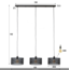Hanglamp 3L mesh round / Artic zwart