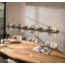Pendant lamp 14L cylinder mixed glass (G9) / Artic black