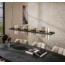 Hanglamp 10L cylinder mixed glass (G9) / Artic zwart