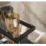 Hanglamp 10L cylinder mixed glass (G9) / Artic zwart