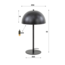 Tafellamp 2L shield metal / Charcoal