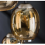 Hanglamp 5L getrapt mix / Amberkleurig glas