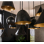 Pendant lamp 18L XXL metal shade / Artic black
