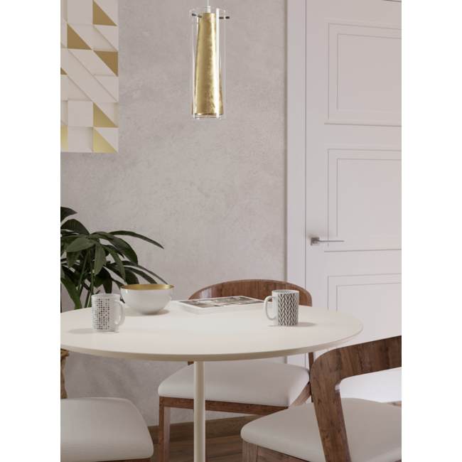 PINTO GOLD Suspension E27 noir/or 97651