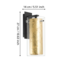 PINTO GOLD Wall lamp E27 black/gold 97839