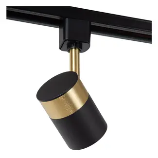 Lucide TRACK FLORIS Track spot - 1-phase Track system / Track lighting - 1xGU10 - Black - 09952/01/30
