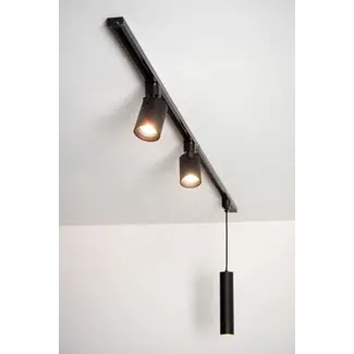 Lucide Complete Set Track Lighting 2m + 2 Track Spots Nigel + 1 Hanging Lamp Floris