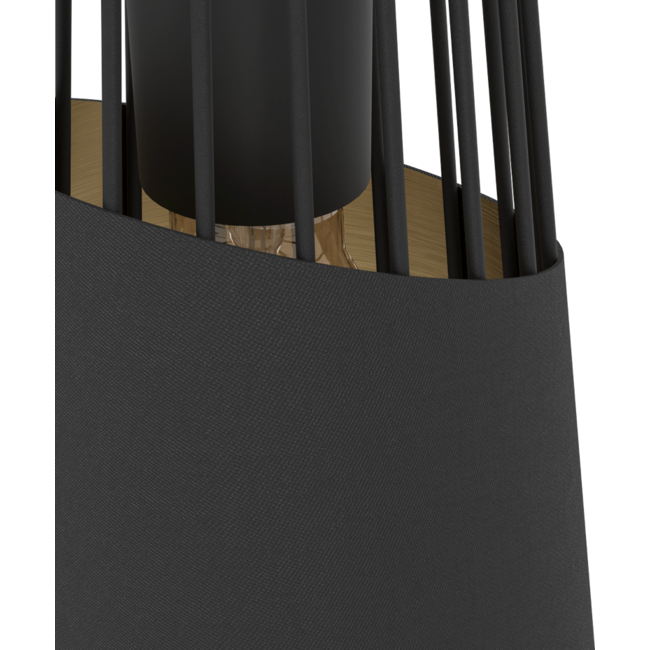 Suspension Austell Noir / Or 49447