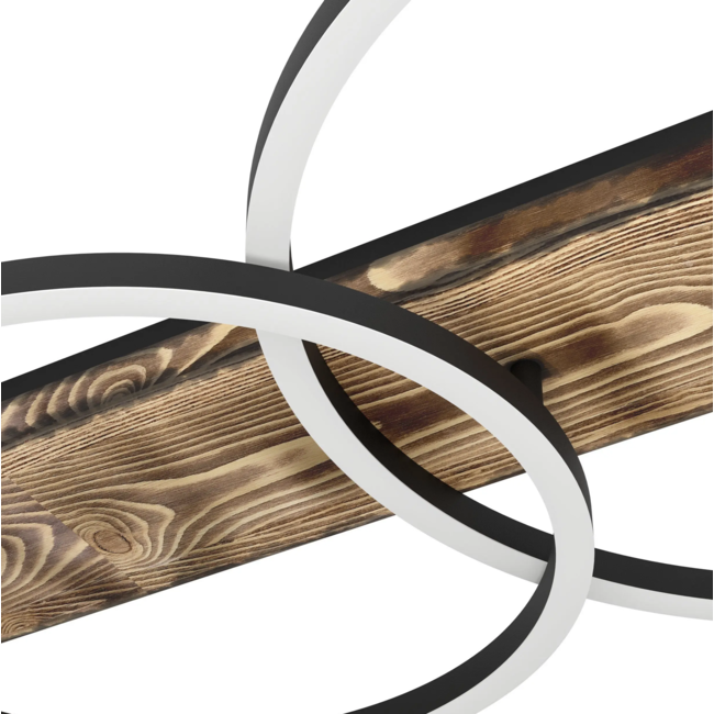 LED Ceiling Lamp Boyal 99413 black/wood