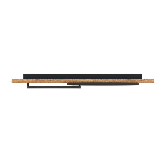 LED Plafondlamp Boyal 99408 zwart/hout