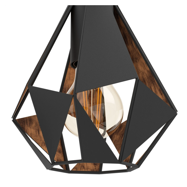Wall lamp CARLTON 4 black/copper 43057