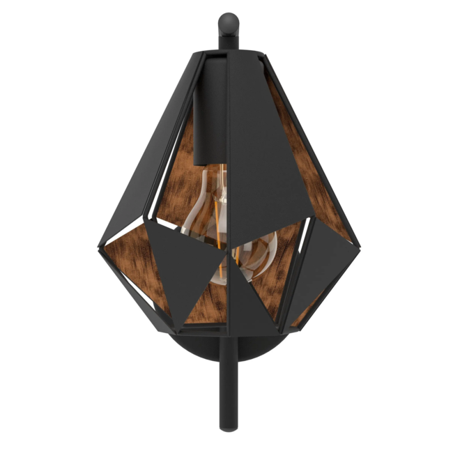 Wall lamp CARLTON 4 black/copper 43057