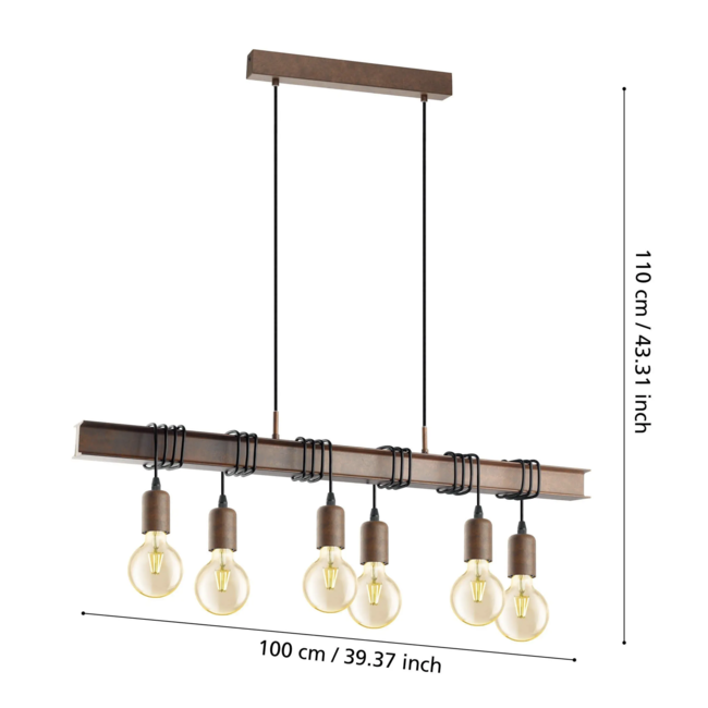 Vintage pendant lamp Townshend 4 - 49859