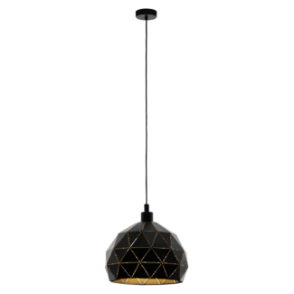 EGLO Suspension ROCCAFORTE noir/or 97841