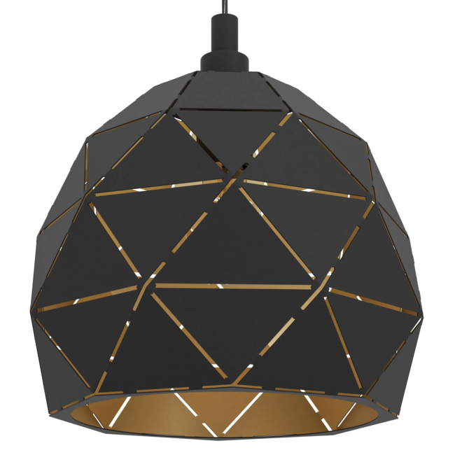 ROCCAFORTE hanglamp zwart/goud 97841