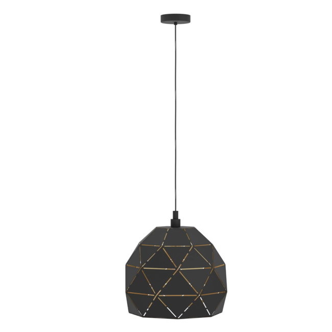 ROCCAFORTE hanglamp zwart/goud 97841