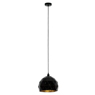 EGLO Suspension ROCCAFORTE noir/or 97845