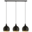 ROCCAFORTE hanglamp zwart/goud 97846
