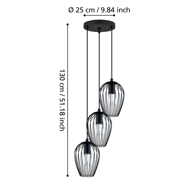 Vintage hanglamp NEWTOWN 49479