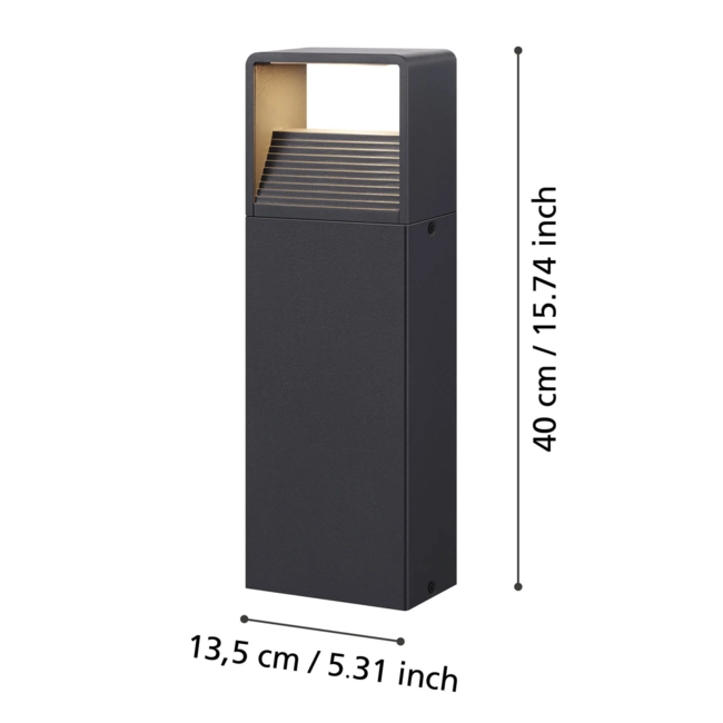 TopLine LED Lanterne de jardin Doninni anthracite