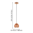 Design pendant lamp Rocamar 94589