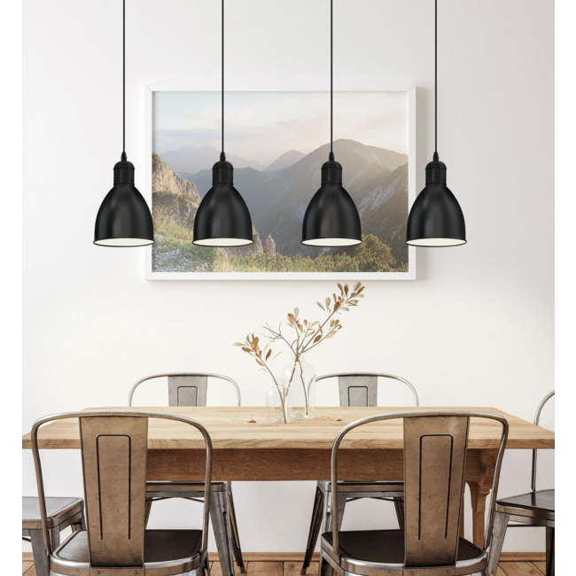 Rustic pendant lamp Priddy 49466