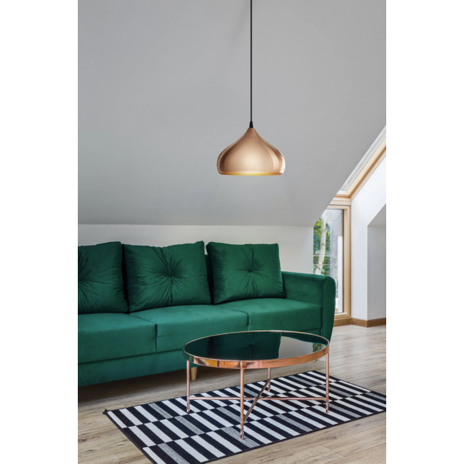 Lampe à suspension Hapton 49449 Cuivre