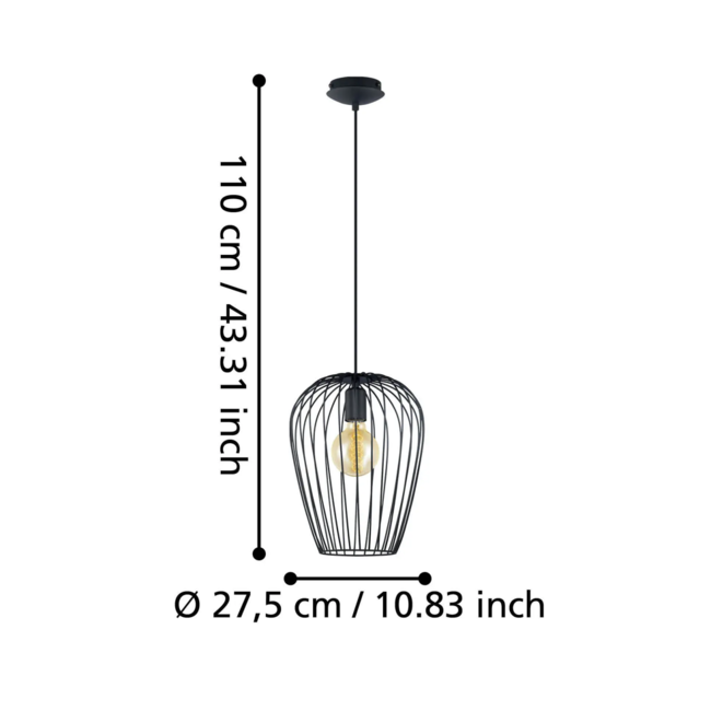Vintage hanglamp NEWTOWN 49472