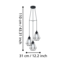 TARBES black pendant lamp 94191