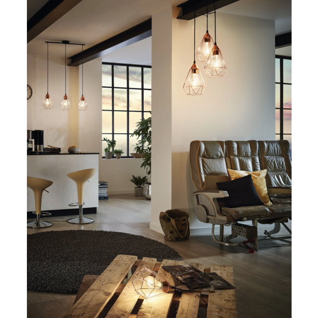 Pendant lamp TARBES copper 94195