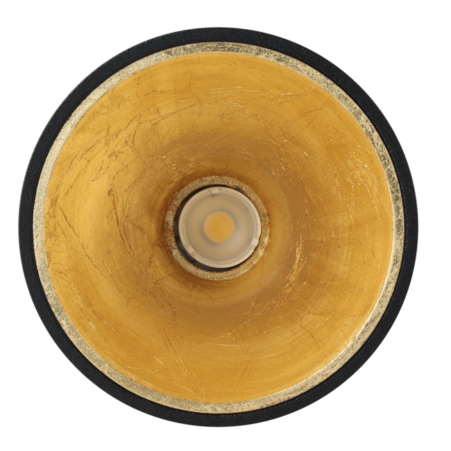 Led opbouwspot Polasso Zwart/Goud 94502